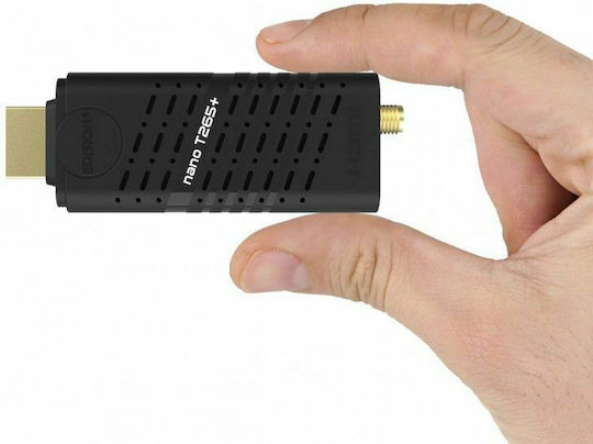 Edision Nano T265+ 01-07-0026 Ψηφιακός Δέκτης Mpeg-4 Full HD (1080p) με Λειτουργία PVR (Εγγραφή σε USB) Σύνδεση HDMI