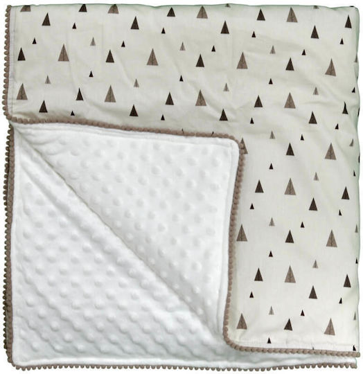 Bebe Stars Κουβέρτα Αγκαλιάς & Λίκνου Fox Fleece Μπεζ 90x90εκ.