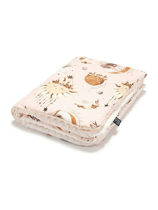 La Millou Blanket Nursery Swaddling Blankets Fly Me To The Moon Velvet Nude Ecru 80x100cm. 103.01824