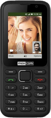 MaxCom MK241 Single SIM (4GB) Mobil cu Butone Negru