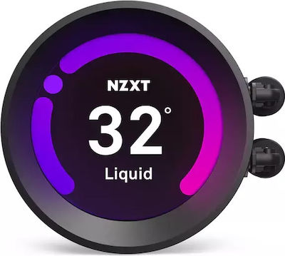 NZXT Kraken Z63 RGB Водно охлаждане на процесор Двоен вентилатор 140мм за Socket AM4/1200/115x Черна