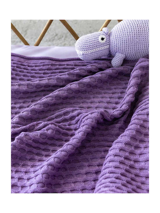 Nima Blanket Nursery Swaddling Blankets Woolen Lilac 80x110cm 23588