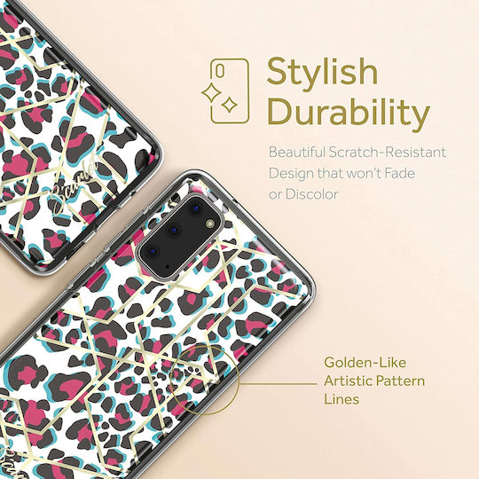 Ghostek Stylish Scarlet Back Cover Silicone Pink Leopard (Galaxy S20)
