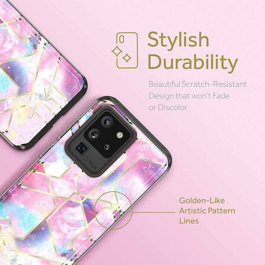 Ghostek Stylish Scarlet Back Cover Silicon Pink Stardust (Galaxy S20 Ultra)