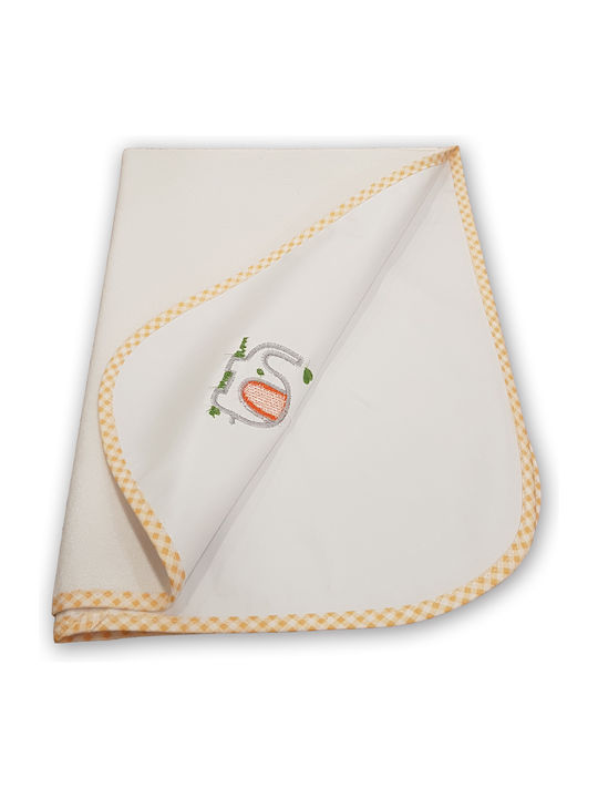 Figlio Bino Elephant Waterproof Changing Pad White 50x70cm.
