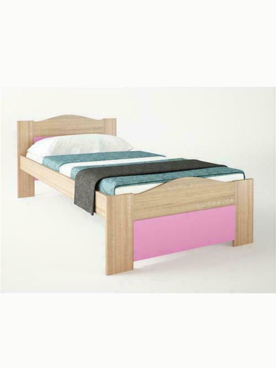 Wave Kids Bed Classic Single Pink for Mattress 90x190cm