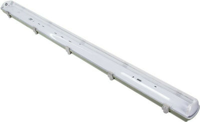 GloboStar Single-Ended Outdoor Lighting Batten T8 with 2 Slots for LED Bulbs 120cm