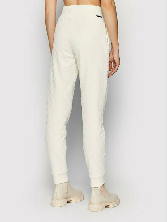 Karl Lagerfeld 216W1083 Women's Jogger Sweatpants Beige