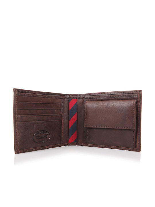 Leather Men's Wallet Classic Brown