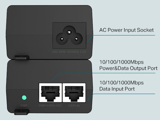 TP-LINK TL-POE160S v1 PoE+ Впръсквач