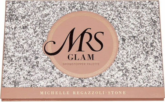 BPerfect Cosmetics Mrs Glam Showstopper Mehrfarbige Gepresste Puder Lidschatten Palette in Formulierung 69gr