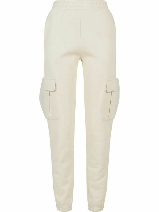 Jogginghose Jogger Vlies White Sand