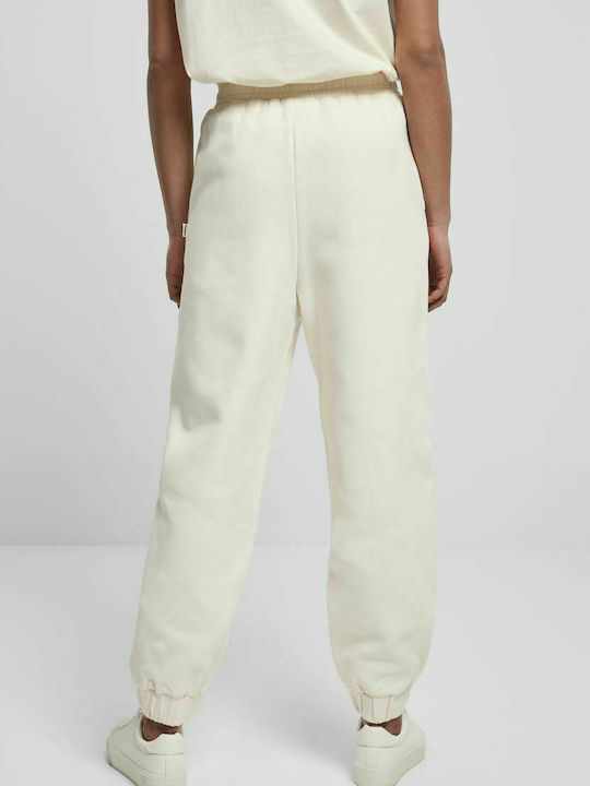 Women's Sweatpants with Jogger Fleece White