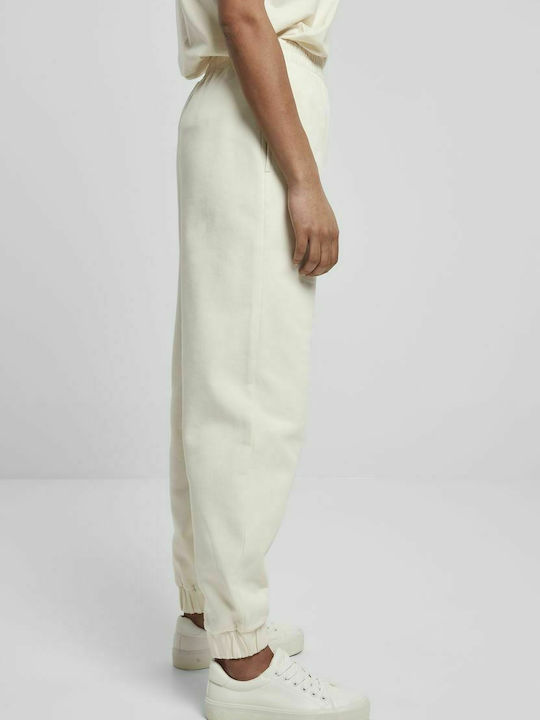 Women's Sweatpants with Jogger Fleece White