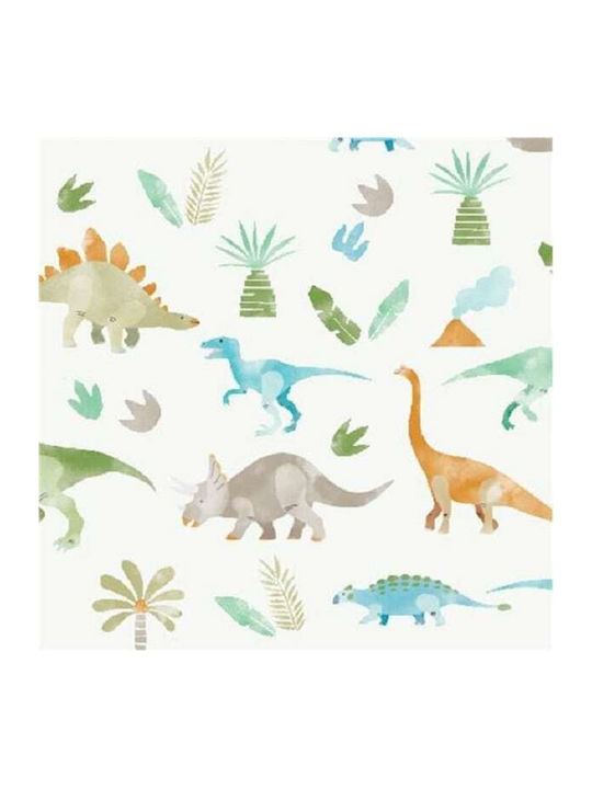 Stephen Joseph Muslin Swaddle Blanket Dino Multicolour 119x119cm