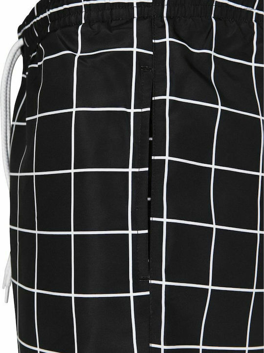 Men's Swimwear Bermuda Black/white with Patterns
