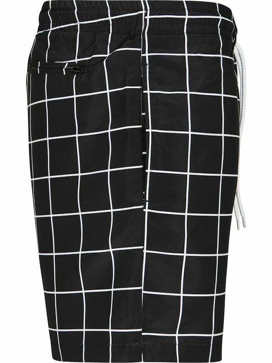 Men's Swimwear Bermuda Black/white with Patterns