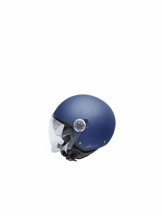 Garibaldi G20 Blue Mat Κράνος Μηχανής Jet ECE 22.05 με Sunvisor