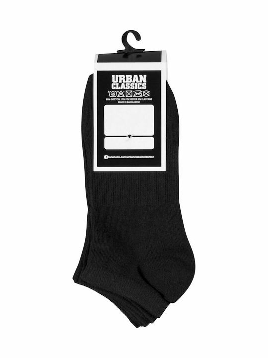Urban Classics Classics Ανδρικές Μονόχρωμες Κάλτσες Black 5Pack