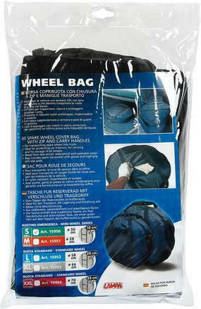 Lampa Protective Covers for Car Tires Medium 58x10cm 1pcs Black