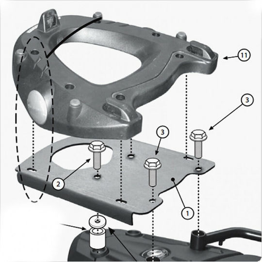 Givi Grătar pentru BMW F 650 GS / F 800 GS / F 800 BMW F650GS/F800GS/F700GS/F800GS Adventure
