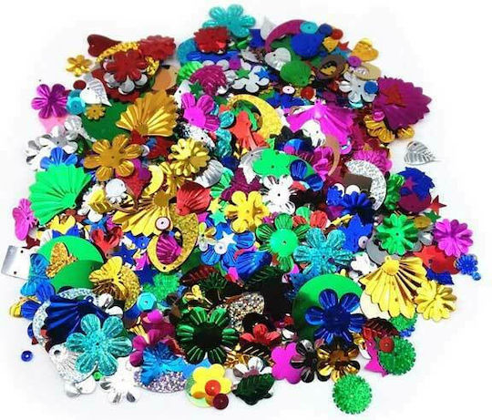 Next Plastic Craft Sequins Multicolor 10pcs Beads & Sequins in Various Designs 55gr