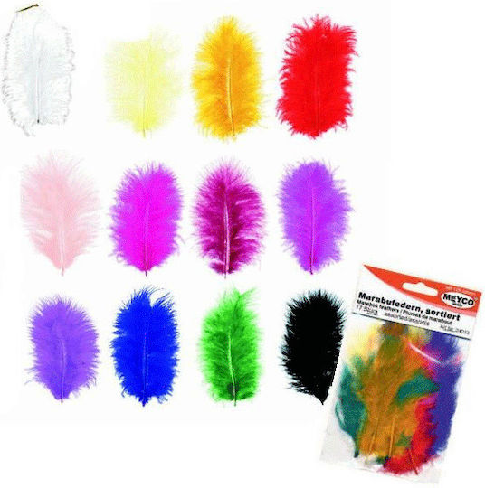 Meyco Craft Feathers Set of 17pcs