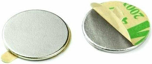 Next Round Magnet With Sticker Self-adhesive Magnetic Discs Ø10mm Thickness 1mm 10pcs