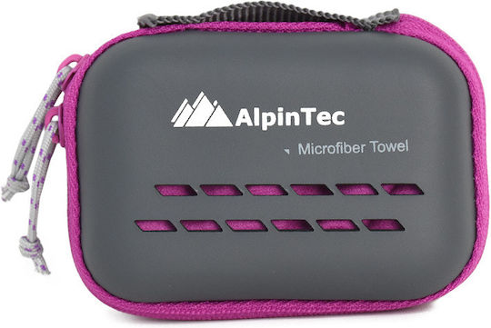 AlpinPro DryFast Microfiber Face Towel in Case Purple 50x30cm