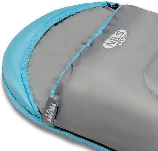 Nils Sleeping Bag Single Summer NC2008 Size Μ Grey-Mint