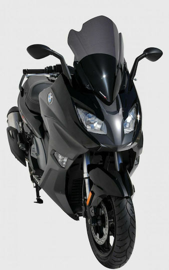Ermax Getöntes Visier Motorrad Aeromax Helles Schwarz für BMW C650 Sport 2016-2020 071003040