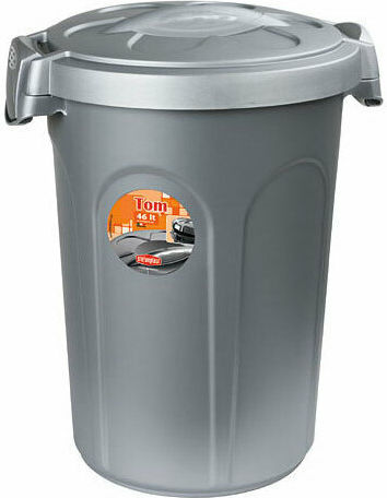 Stefanplast Jerry Plastic Food Storage Container for Dog 23lt in Gray Color