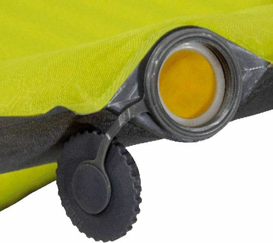 High Peak Oregon XL Self-Inflating Single Camping Sleeping Mat 150x63cm Thickness 5cm in Yellow color