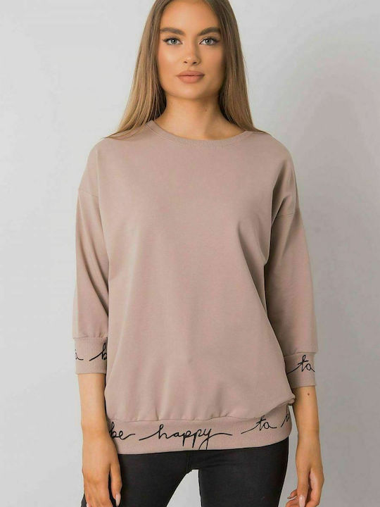 Relevance Women's Sweatshirt Dark Beige