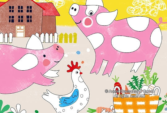 Avenir Silky Crayons Bunny Κηρομπογιά