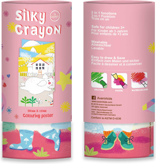 Avenir Silky Crayons Unicorn Crayon 1 Colours