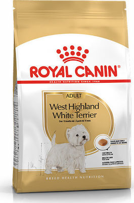 Royal Canin West Highland White Terrier Adult 3kg Trockenfutter für erwachsene Hunde kleiner Rassen mit Reis, Mais und Huhn