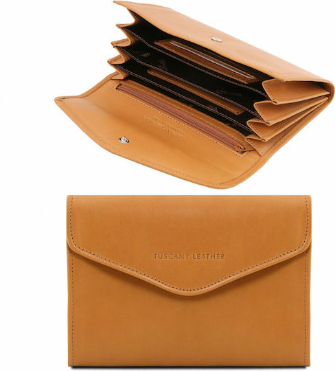 Tuscany Leather Oslo Σακ Βουαγιάζ Natural από Δέρμα Μ52xΠ30xΥ25εκ.