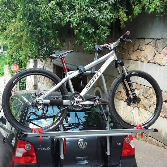 Menabo Steel Bike 2 Car Bike Trunk Rack for 2 Bikes