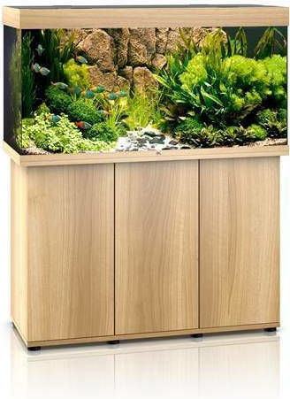Juwel Rio 350 LED Beech Fisch-Aquarium mit Kapazität von 350Es mit Beleuchtung, Heizung, Umwälzpumpe, Filter und 121x51x66cm Beige