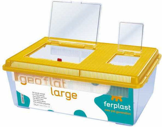 Ferplast Geo Flat Large Acvariu de Pești cu Capacitate de 8lt cu 46.7x30.5x17.5cm. Galben