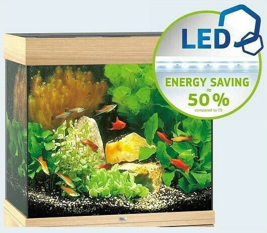 Juwel Lido 200 Acvariu de Pești cu Capacitate de 200lt cu Iluminare, Încălzitor, Circulator, Filtru și 71x51x51cm. Maro