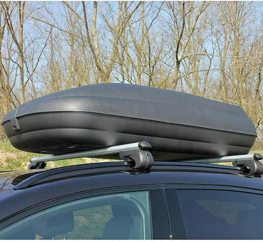 ArtPlast Roof Box Μπαγκαζιέρα Οροφής Αυτοκινήτου 320lt Γκρι με Ανάγλυφη Υφή