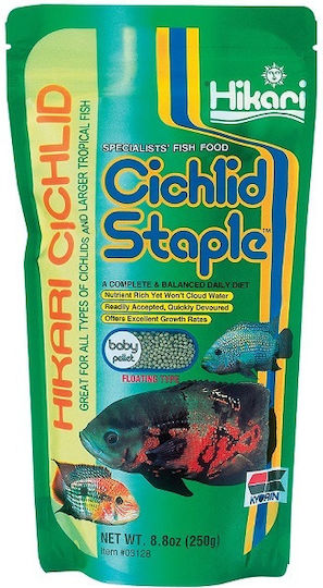 Hikari Staple Medium Pellet Τροφή για Ψάρια Κιχλίδες σε Στικς 250γρ.
