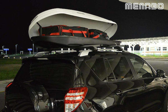 Menabo Diamond 450 Cutie Portbagaj De Plafon Auto 450lt Albă Lucioasă
