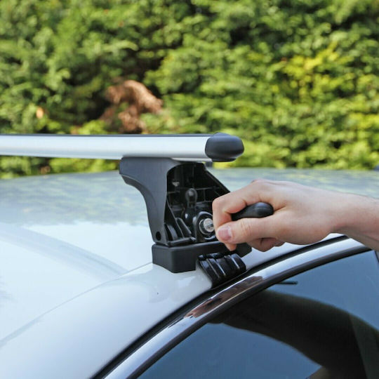 Nordrive Autodachträger Aluminium Box 430 für Skoda Rapid 5D 2013+ mit Dachträgerfüßen und Schloss