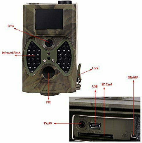 Suntek HC-300A Водоустойчива Камера за лов Нощно заснемане с Детектор на движение