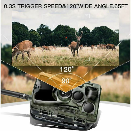 Clever SecurityCam Waterproof Hunting Camera Night Vision with Motion Detection