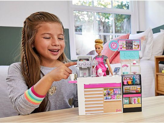Barbie Καφετέρια Σετ Κούκλας για 3+ Ετών