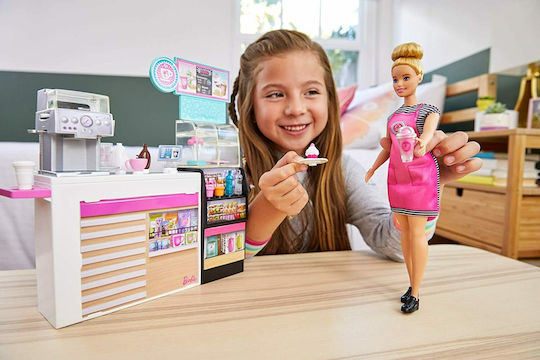 Barbie Καφετέρια Σετ Κούκλας για 3+ Ετών
